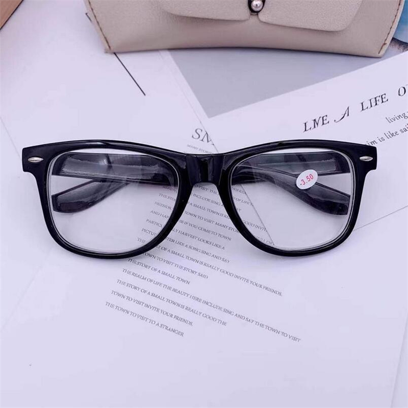 Finished Myopia glasses Transparent White Plastic Frames 2140 Diopters glasses 0 -1 -1.5 -2 -2.5 -3 -3.5 -4 -4.5 -5.0 -5.5 -6.0