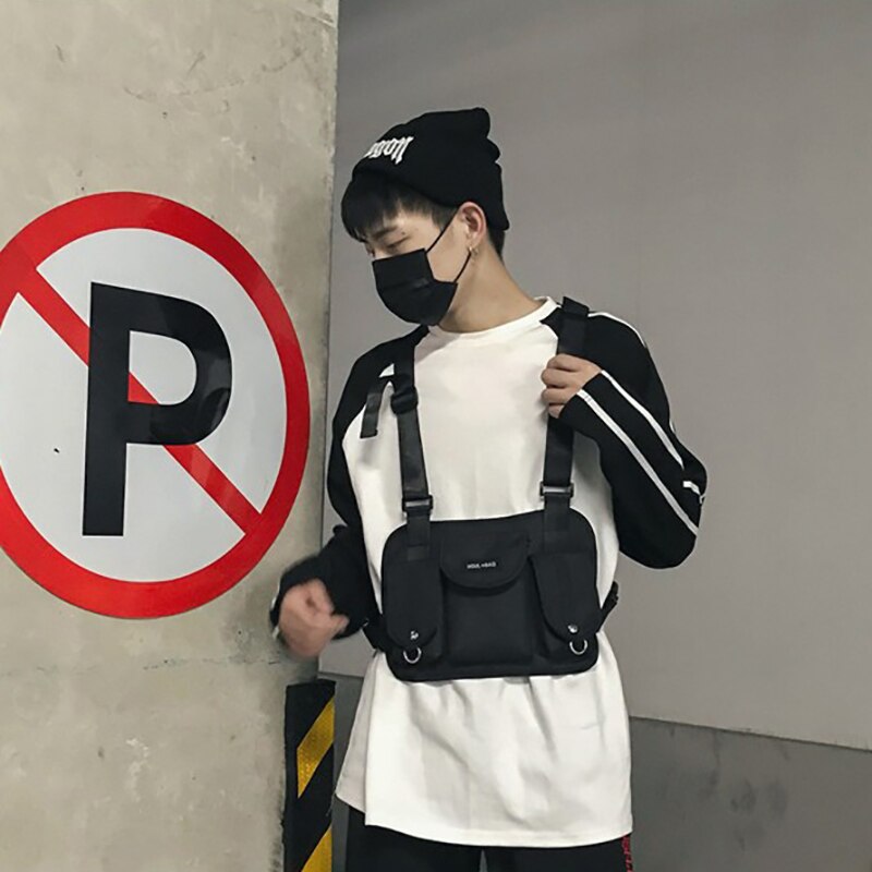 Borsttas heuptas hiphop streetwear functionele borsttas cross schoudertassen