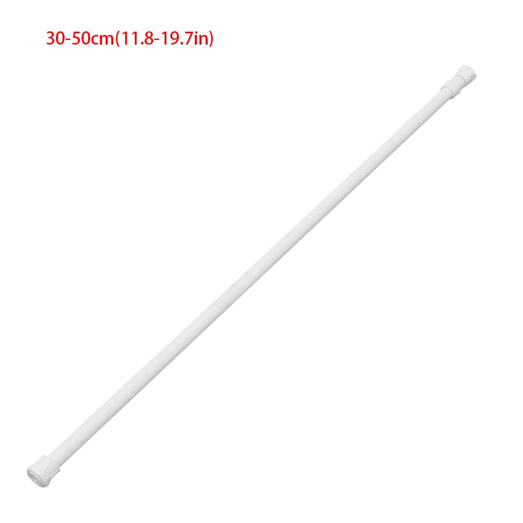 1pc 1.3cm Diameter Adjustable Extendable Bathroom Hanging Shower Curtain Rods Telescopic Pole Rod Hanger For Curtain Wardrobe: 30-50cm