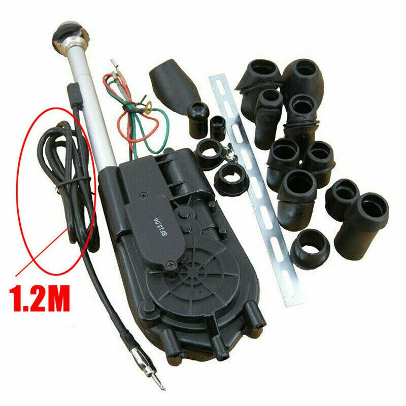 Universal Car Auto Automatic Antenna Aerial AM FM Radio Kit 12V Replacement 12V