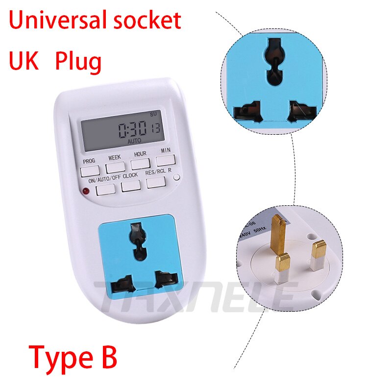 Digitale Programmierbare Timer Schalter 220V 230V 50HZ 60HZ 7 Tage Wöchentlich Programmierbare LCD Anzeige Energie Timer zeit Schalter Relais 10A