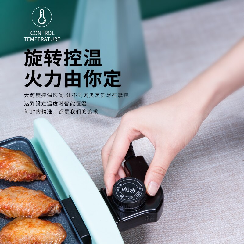 Four électrique domestique coréen, appareil de Barbecue sans fumée, antiadhésif, plaque chauffante, poêle à viande, Teppanyaki