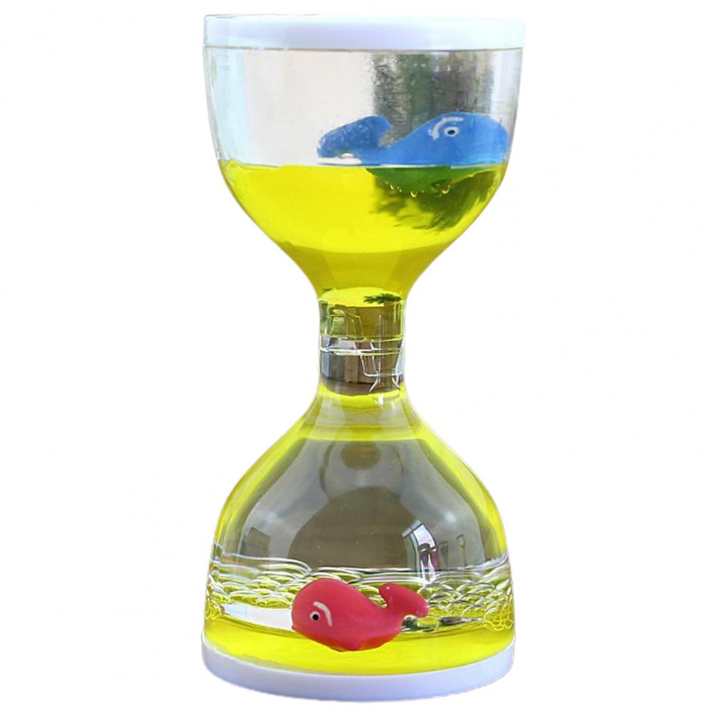 Reloj de arena líquido, temporizador de arena para aliviar el estrés, encantador y satisfactorio, temporizador de gota de aceite sensorial, reloj de arena de aceite, de Navidad, decoración del hogar: Blanco