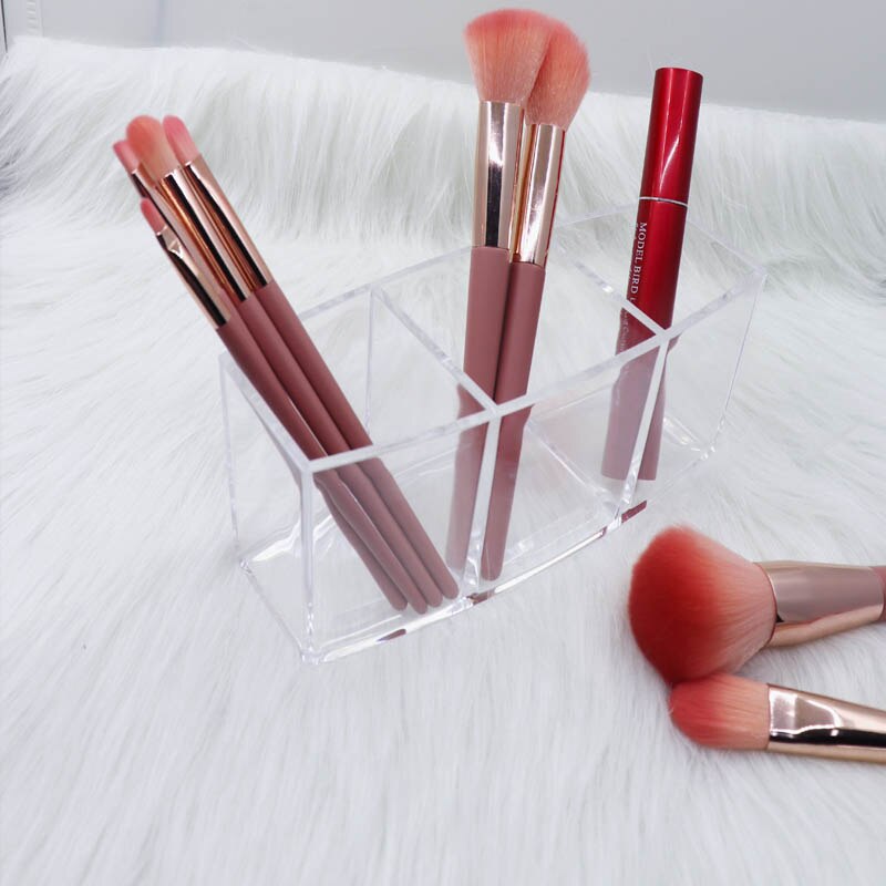 Transparante make-up organizer acryl cosmetische lippenstift opbergdoos wenkbrauwpotloodhouder make-up kwasten organizer