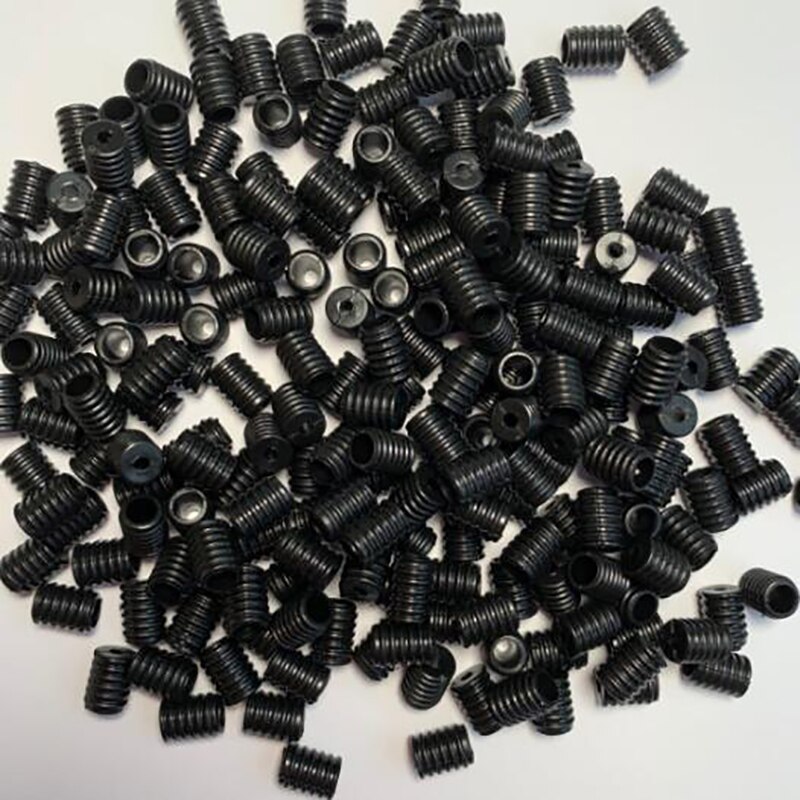 Trådjustering spænde reb lås plastik prop reb ende vippeklemme spænde bæltespænde elastisk reb regulator: 200 stk i sort