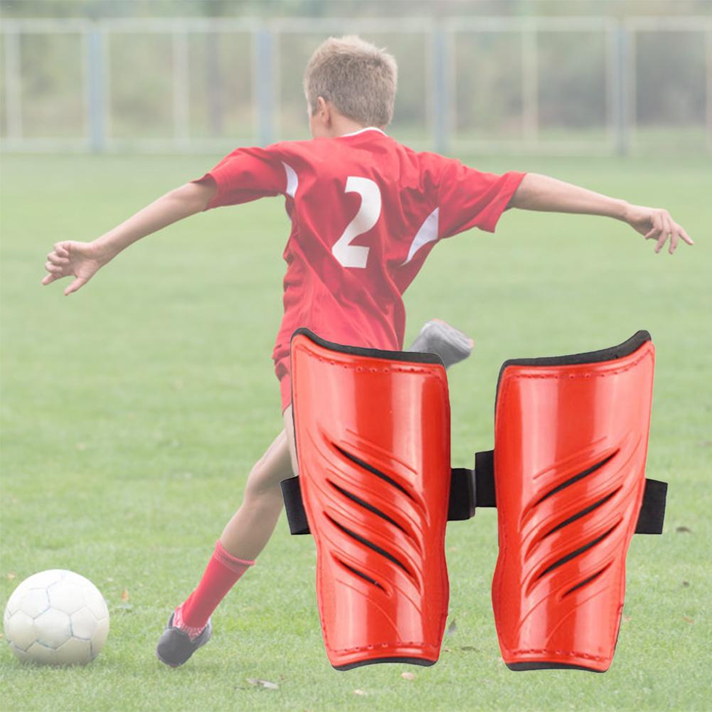 Twill Scheenbeschermers Beschermende Scheenbeschermers Versterkte Kleur Dubbele Bandjes Voetbal Scheenbeschermers Beschermende Scheenbeschermers Voor Kinderen