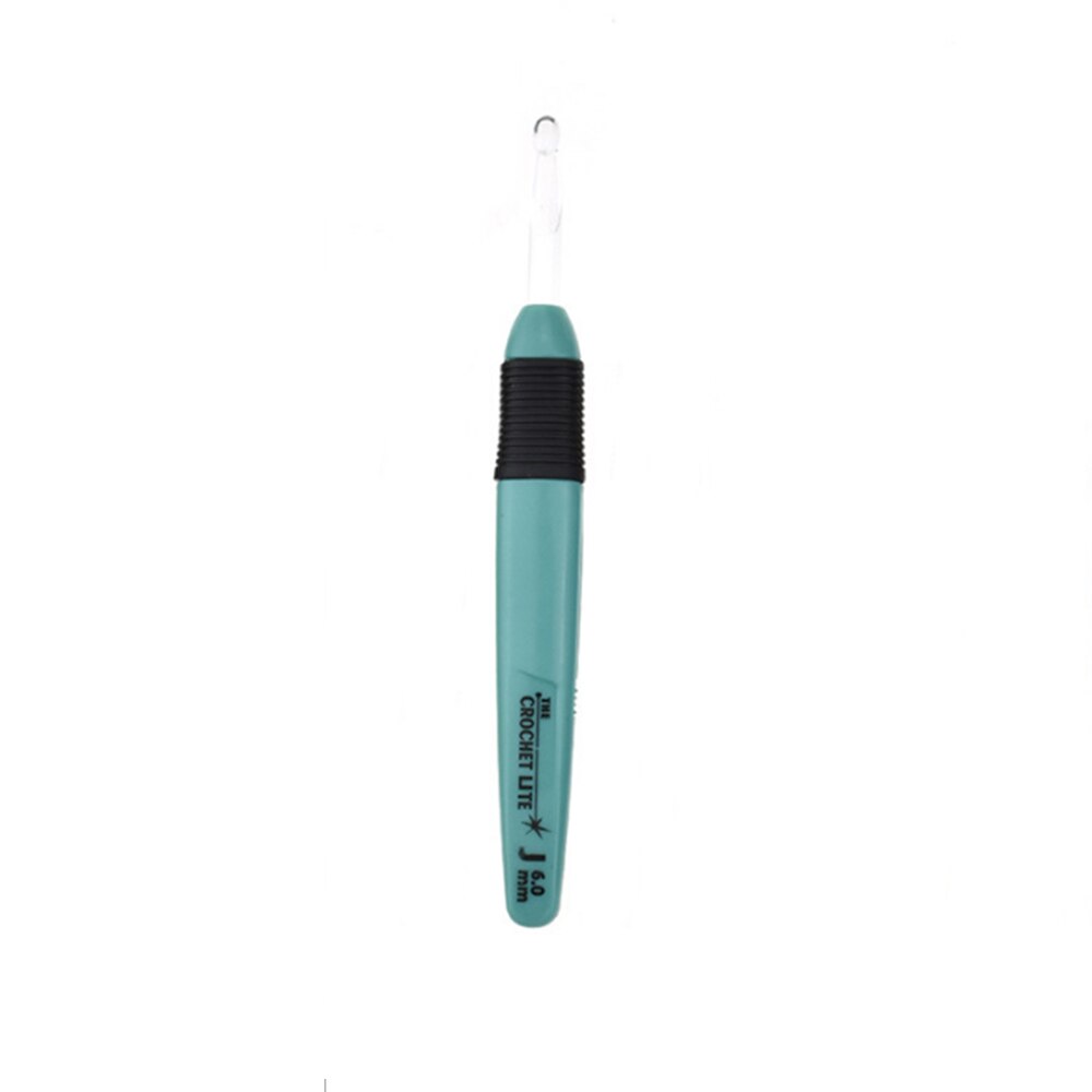 Ganchos de ganchillo con luz LED, agujas de tejer, accesorios de tejido, herramientas, ganchos de ganchillo, herramienta de aguja de tejer luminosa DIY, 1 ud.: Morado