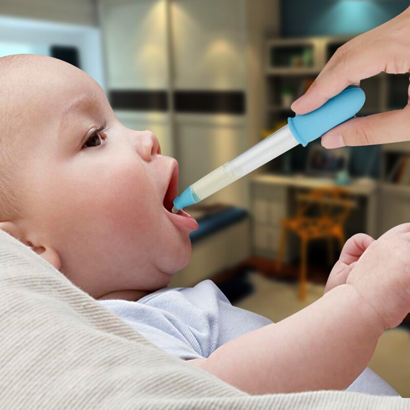 4 st 5ml små silikonplast matande medicin flytande ögon öra graderad pipettdroppare för spädbarn bebismatning barn redskap