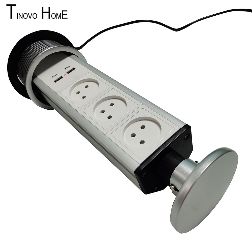 Israel-Steckdose/Zug steckdose/Desktop-Steckdose/Büro-Küchen steckdose/3-Positionen-Steckdose mit USB-Aufladung/