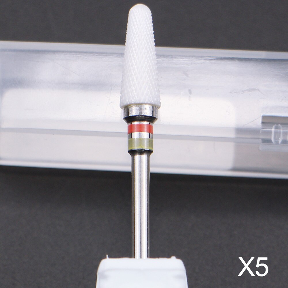 27 Type Ceramic Nail Drill Bits Manicure Milling Cutter For Electric Drill Machine Manicure Accessory Ceramic Nail File Tool: X5