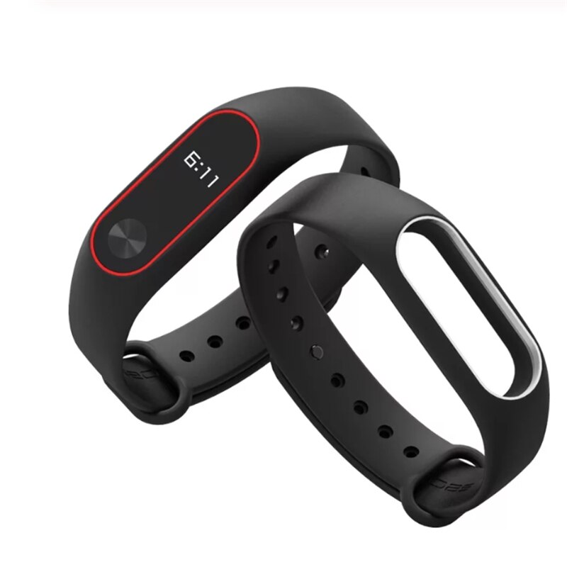 Updated Version Mi Band 2 Wrist Strap for Xiaomi Mi Band 2 Silicone Sport Watch Strap for Miband 2 Bracelet Wriststrap