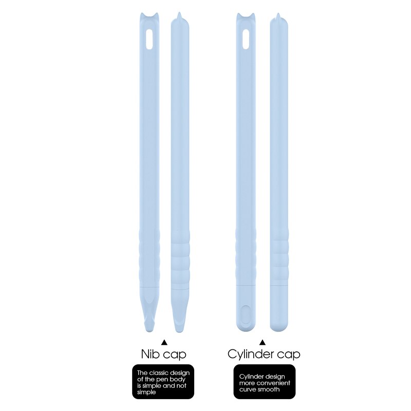 Colorful Soft Silicone Compatible For Apple Pencil 2 Case Compatible For IPad Tablet Touch Pen Stylus Protective Sleeve Cover