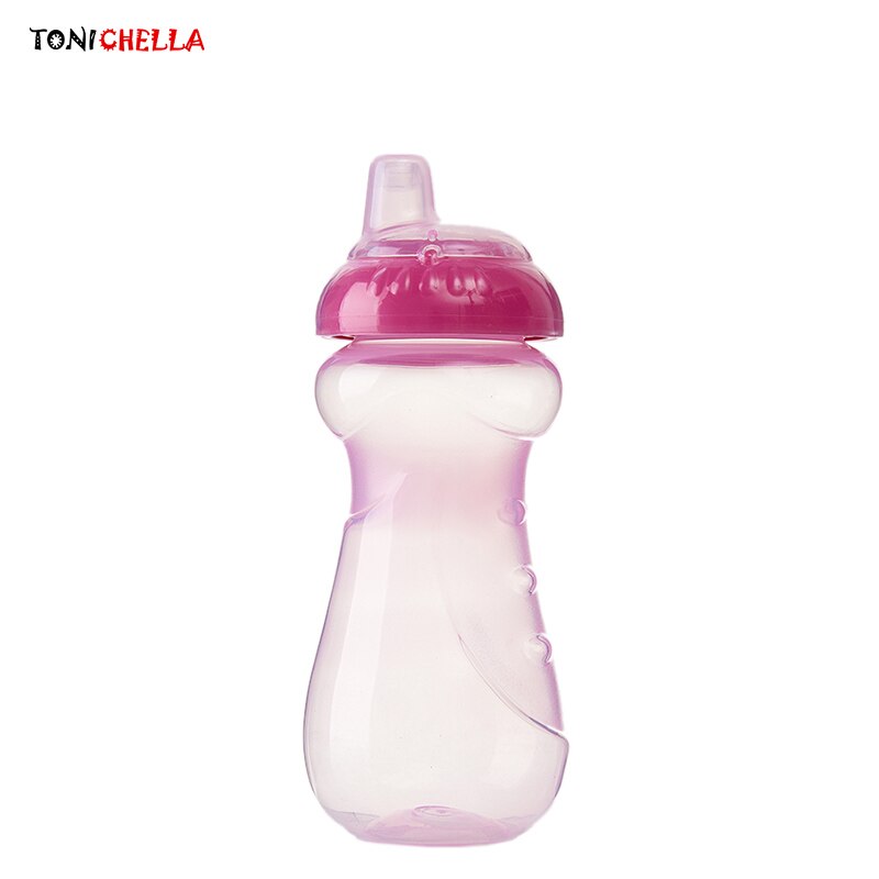 Bebê pp copo infantil aprender a beber garrafa crianças alimentando garrafas de água potável crianças formação drinkware fácil grab t0669: ROSE