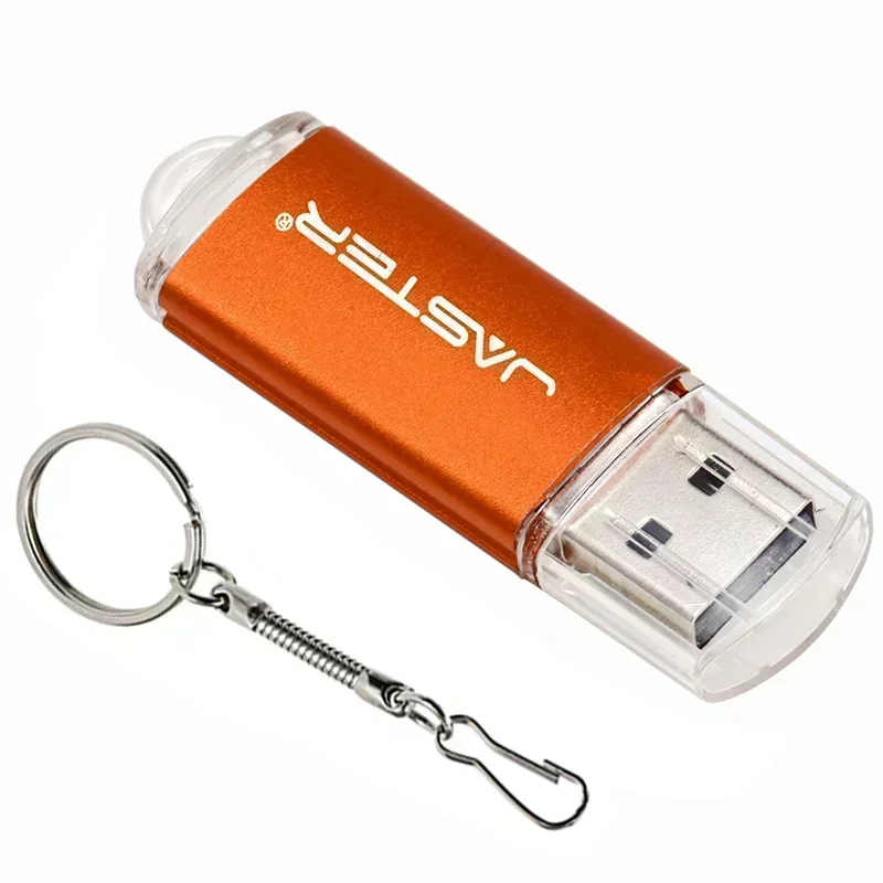 JASTER Niestandardowe logo Pendrive 4GB Mini pamięć flash USB 8GB Bezpłatny brelok do kluczy Pamięć USB 16GB Prezent biznesowy Dysk U 32GB Prezent pożegnalny: Złota / 100 gb