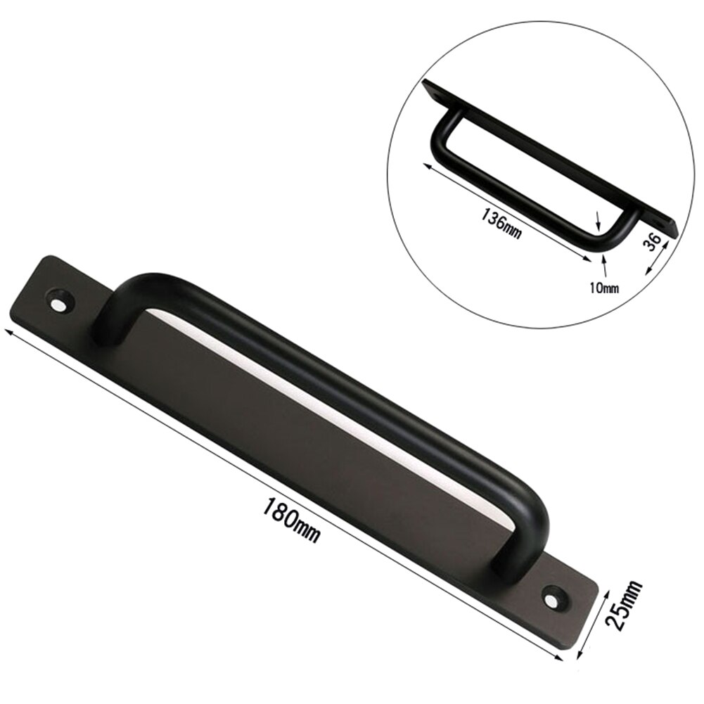 Cabinet Drawer Window For Sliding Barn Hardware Home Aluminium Alloy Closet Modern Simple Garage Shed Gate Door Pull Handle