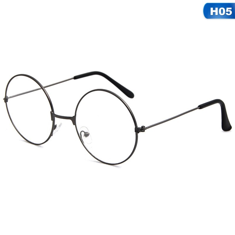 Lunettes rétro rondes plates, accessoires de photographie, monture métallique, nouvelles couleurs, directe: 5