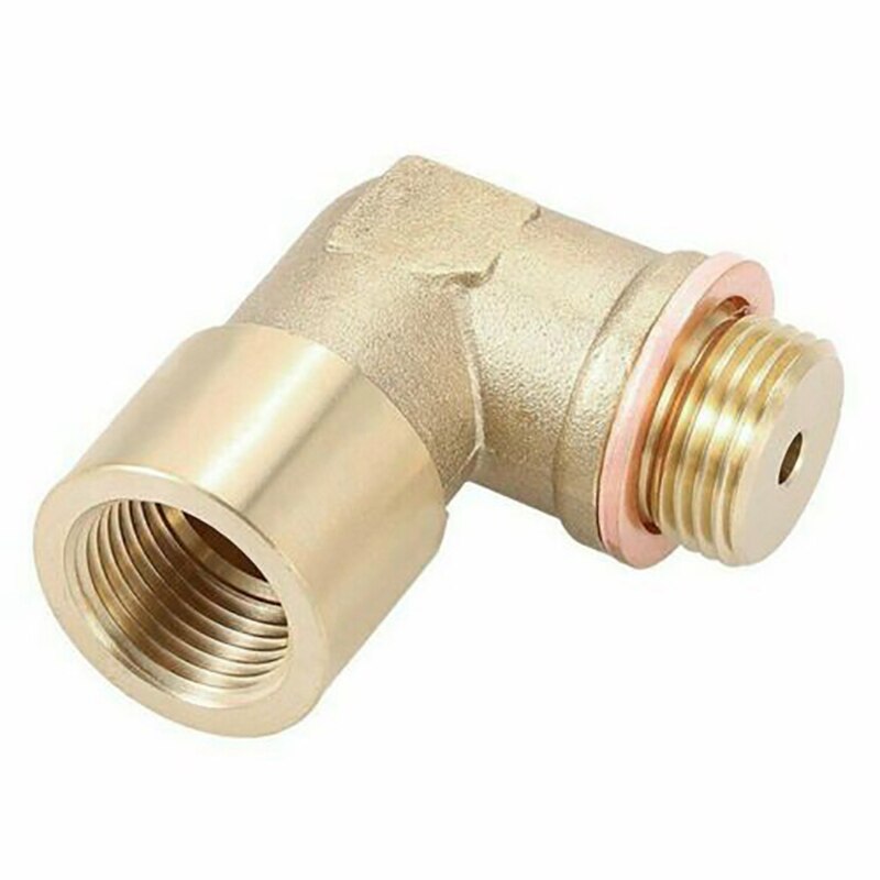 2PCS 90 Degree Angled Bung Extension M18 X1.5 O2 Oxygen Sensor Extender Spacer