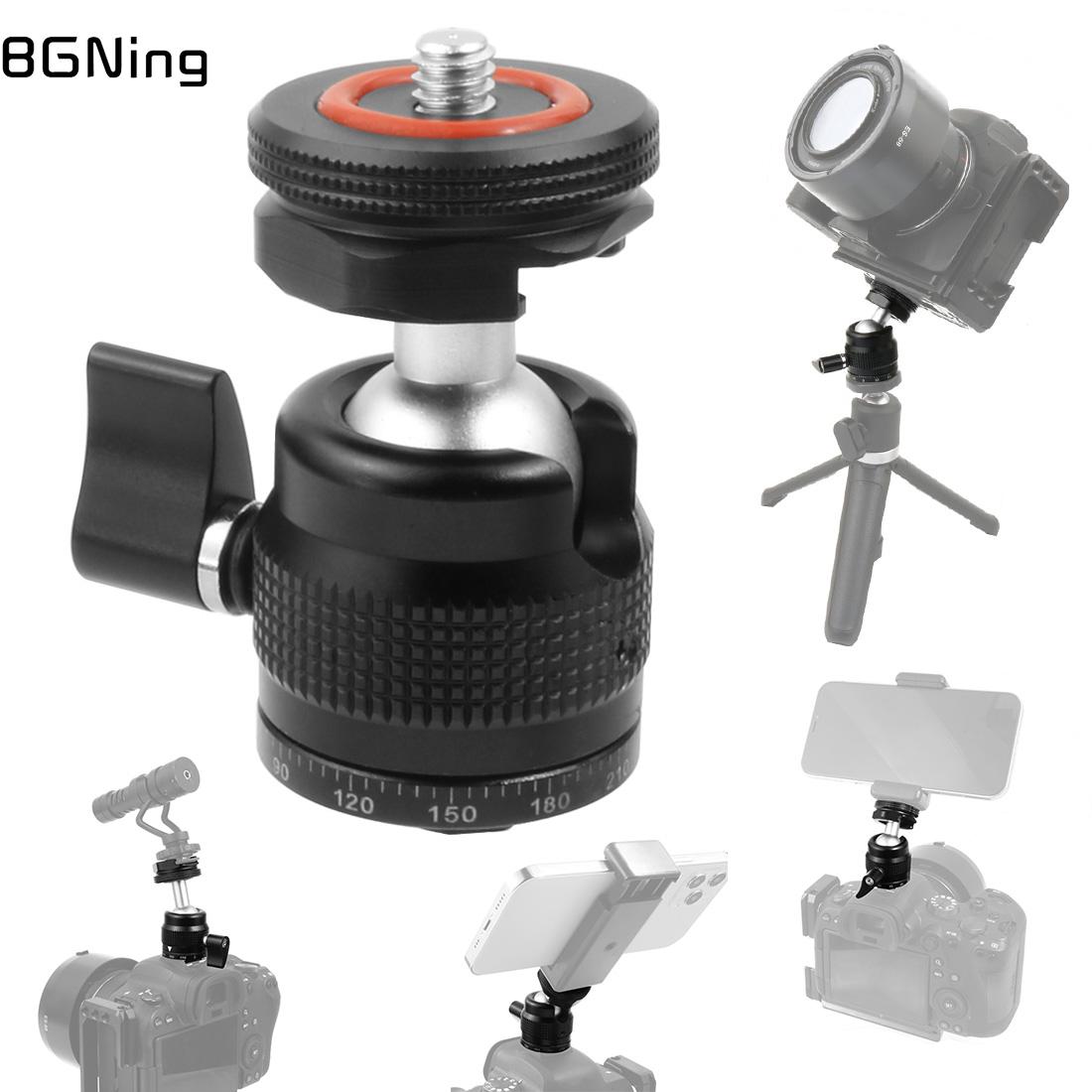 Mini-kugelkopf-stativ, kameragimbal 1/4 & #39 ;& #39 ; blitzschuhadapter, monitorhalterung, blitzhalterung, slr-fotografiezubehör