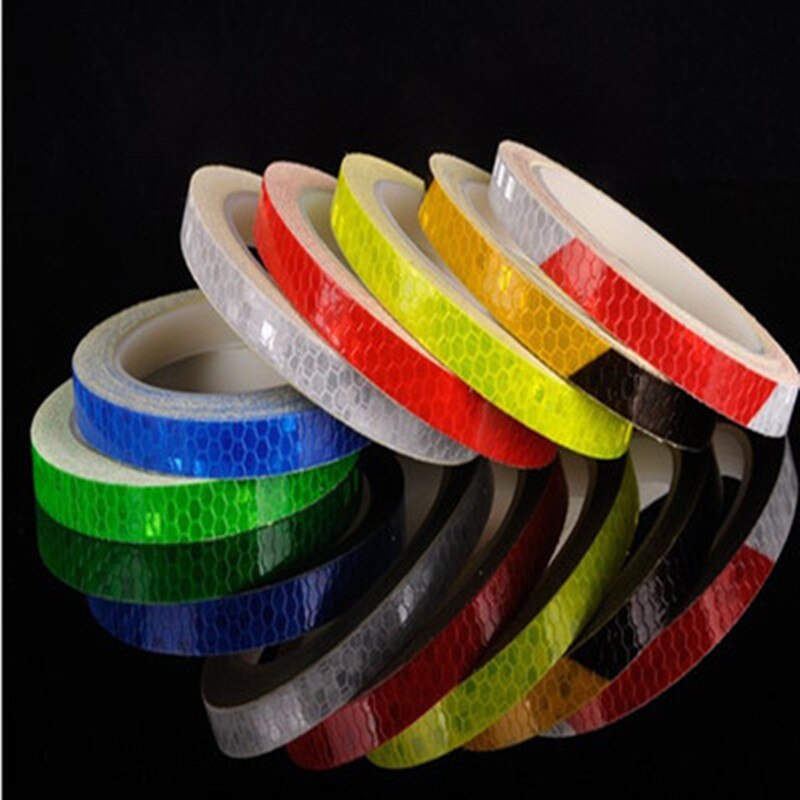 Mountain bike Reflective Stickers Reflective Strips Fluorescent Strips Luminous Reflectors Bicycle Stickers Decoration