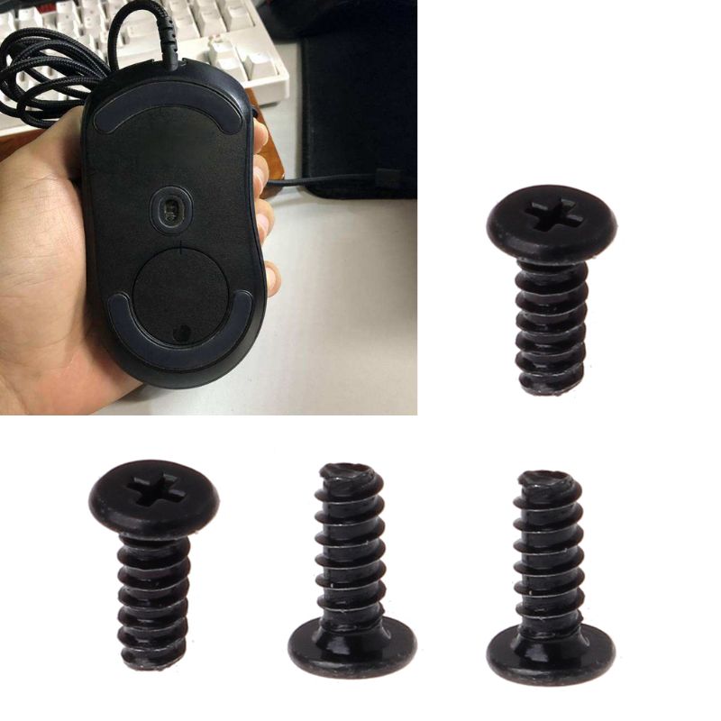 4Pcs/Pack Replacement Mouse Bottom Screws for Logitech Mouse G502 G403 G402 G700S M705 M950 G500S G9X etc