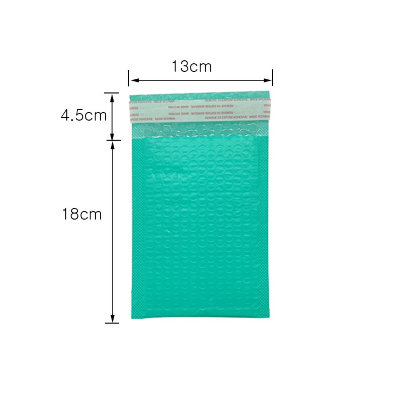 100 Pcs Envelope bag bubble film packaging bag post office express book and magazine packaging bag co-extrusion film bubble: 13x18cm