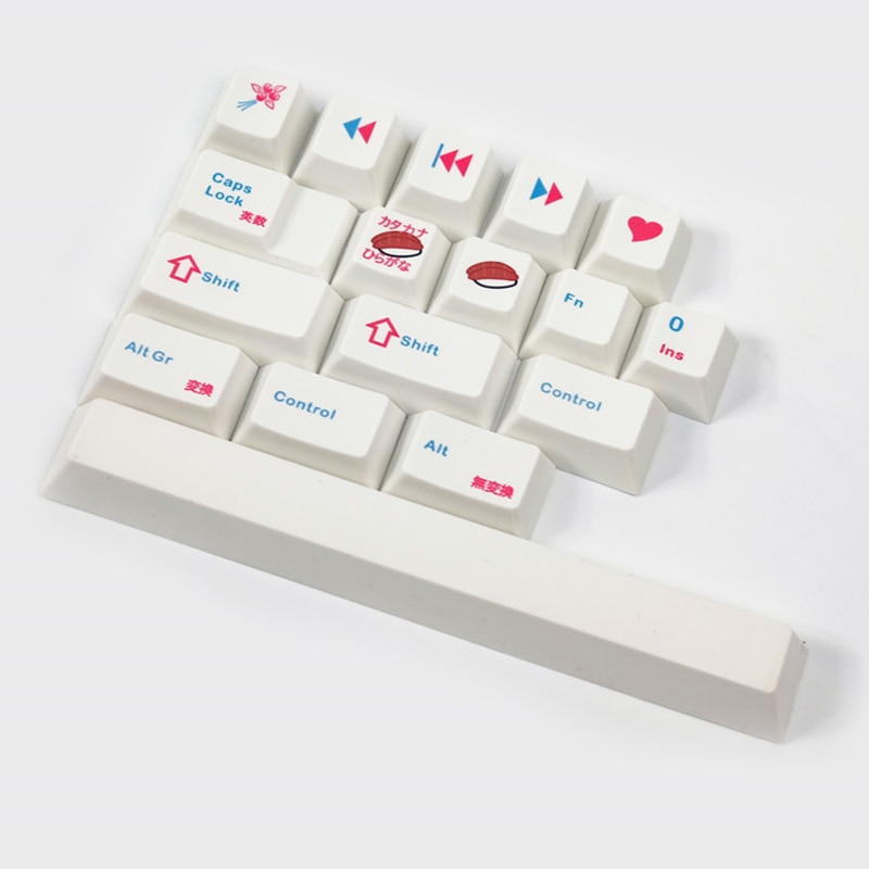 PBT Keycaps 120 Keys Cherry Profile Dye-Sub Personalized Japanese Keycaps for Cherry MX Mechanical Keyboards