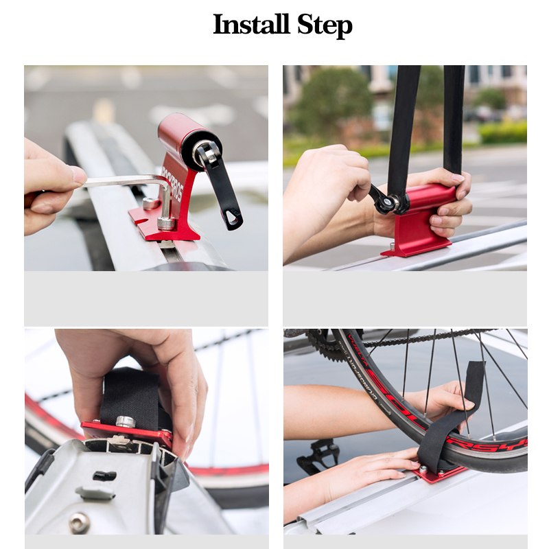 ROCKBROS vélo porte-vélo support alliage fourche voiture à dégagement rapide pour vtt vélo route vélo bloc montage support vélo accessoires