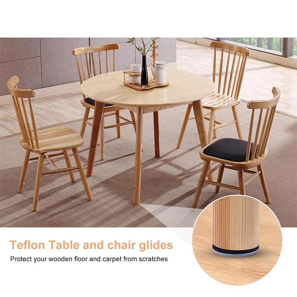 4/8/16PCS Furniture Leg Sliders Pads With Nail Feet Furniture Moving Gliders Mover Floor Protector for Tables Sofas Recliners