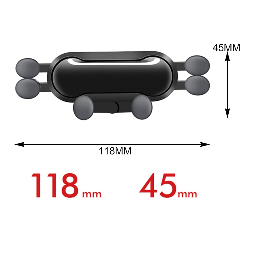 Universele auto telefoonhouder gps standaard 6 steunpunten stretch auto zwaartekracht beugel montage auto ventilatierooster grip gps telefoonhouder standaard