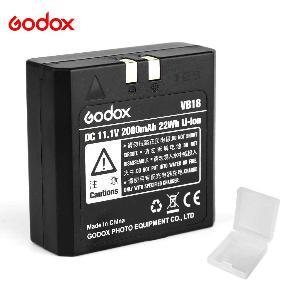 Godox VB18 DC 11.1V 2000mAh 22Wh Lithium-Ion Li-Ion Batterie Pro Ving V850 V860C V860N Blitz Speedlite (VB-18 Batterie)