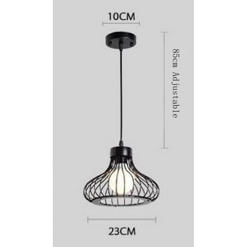 Nordic Iron Pendant Lamp Restaurant Personality Retro Hanglamp Loft Coffee Shop Small Bar Lighting Industrial Lights