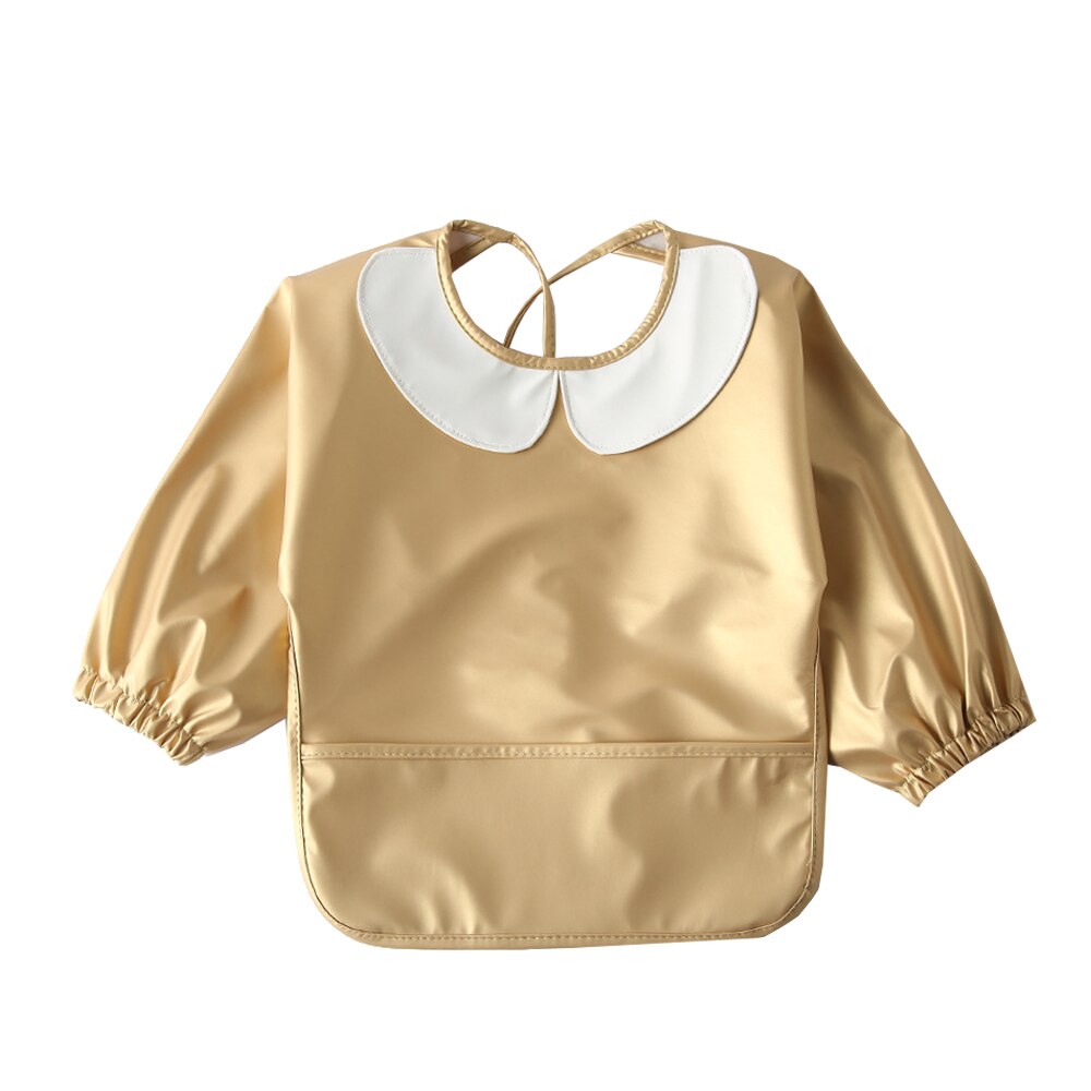Bebê à prova dwaterproof água babadores arroto pano com bolso alimentação do bebê desenho blusa para crianças acessórios do bebê infantil avental crianças coisas
