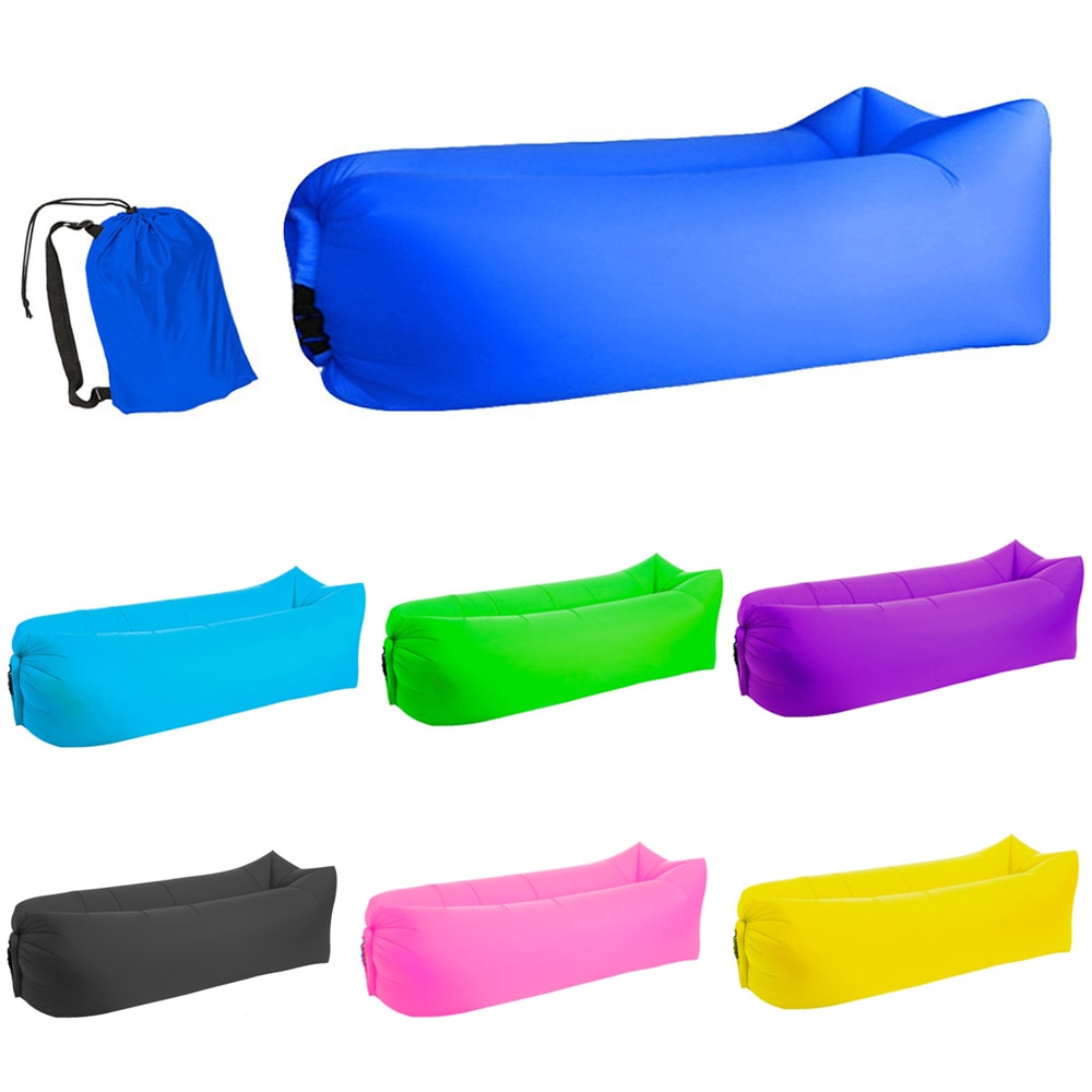 Canapé de plage gonflable, sac de couchage de plage, hamac à Air pliable, rapide, Camping, voyage