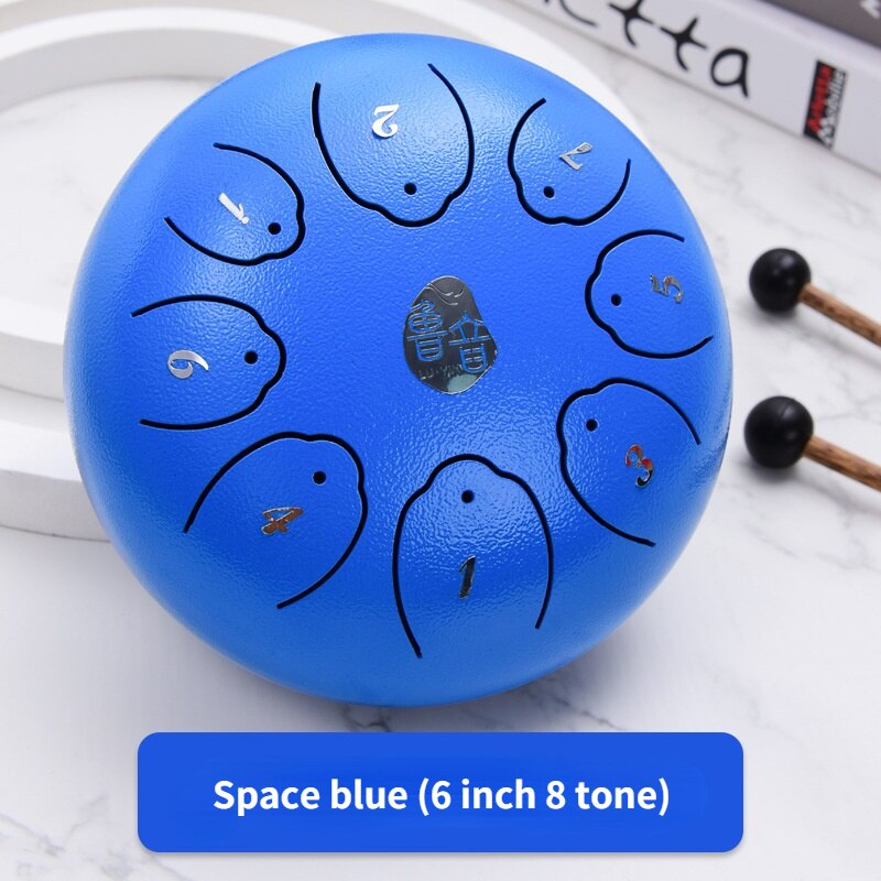 Ethereal Drum Ethereal Drum 6 "Staal Tong Drum Vergeet Zorgen Drum Percussie Instrument Hand Disc: 6 tone 8 inch C