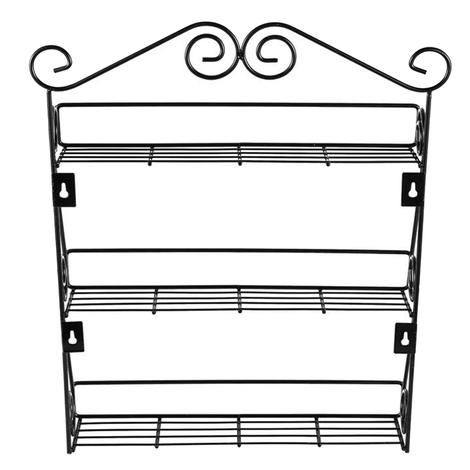 Household 3 Tier Spice Rack Vegetable Fruit Food Storage Organizer Shelf