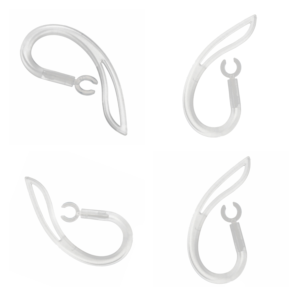 4 stuks Clear Vervanging bluetooth oortelefoon Headset Oorhaakjes voor Plantronis Marque M155 M165 M1100 M100 M55 M28 M25 (6 mm)
