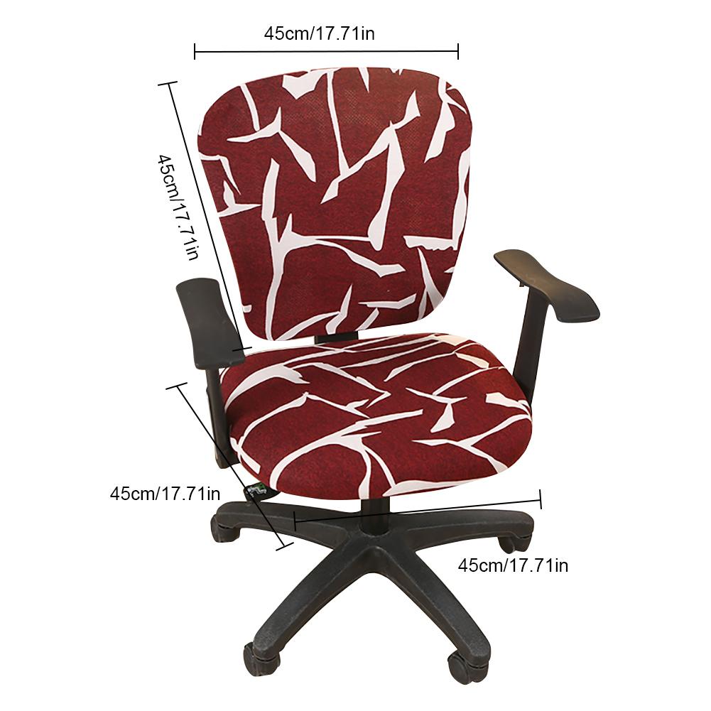 Computer Office Chair Cover Rekbaar Universal Swivel Stoel Cover Voor Kantoor Forras De Cadeiras Decoratieve Stoelbekleding