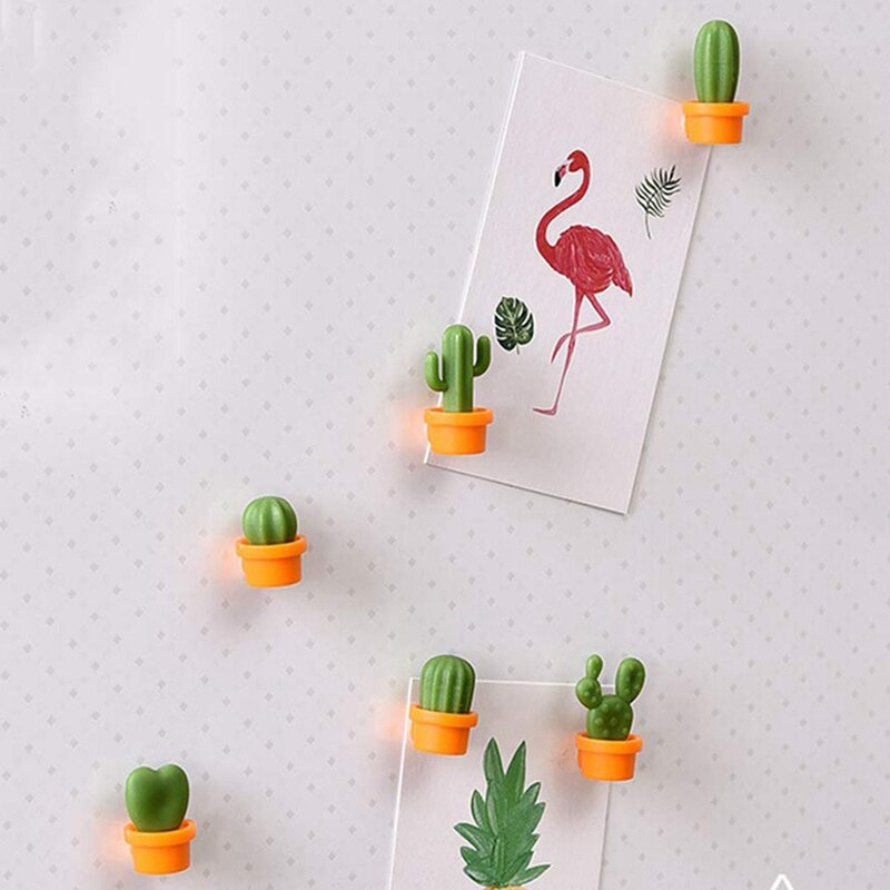 12 Stuks Leuke Cactus Koelkast Magneten, Decoratieve Koelkast Magneet Locker Magneet, Droge Wissen Boord Magneet, perfect Koelkast Magneten Voor
