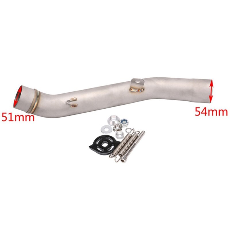 Motorcycle Exhaust Middle Pipe Link Connect Universal for Kawasaki Z800 Stainless Steel Anti-Corrosion Pipe
