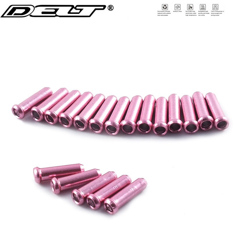 Mountain Road Mtb Fiets E-Bike Brake Inner Cable Shift Core End Caps Tips 1.8X12MM Accessoires: pink