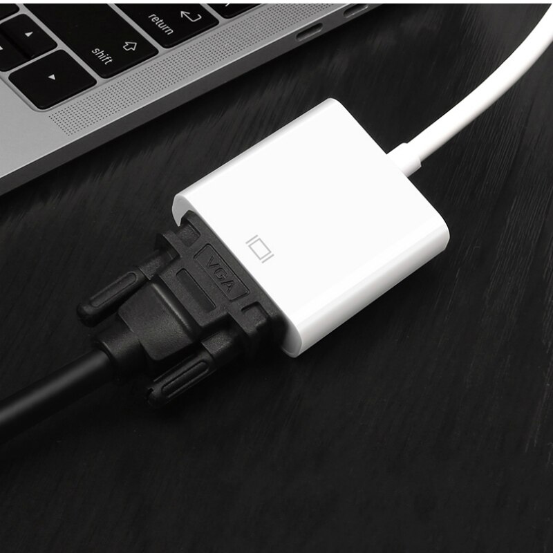 Mini DP To VGA Adapter Cable Mini Displayport Thunderbolt To VGA D-Sub Converter 1080P Cables For Macbook Pro Air iMac Mac Mini