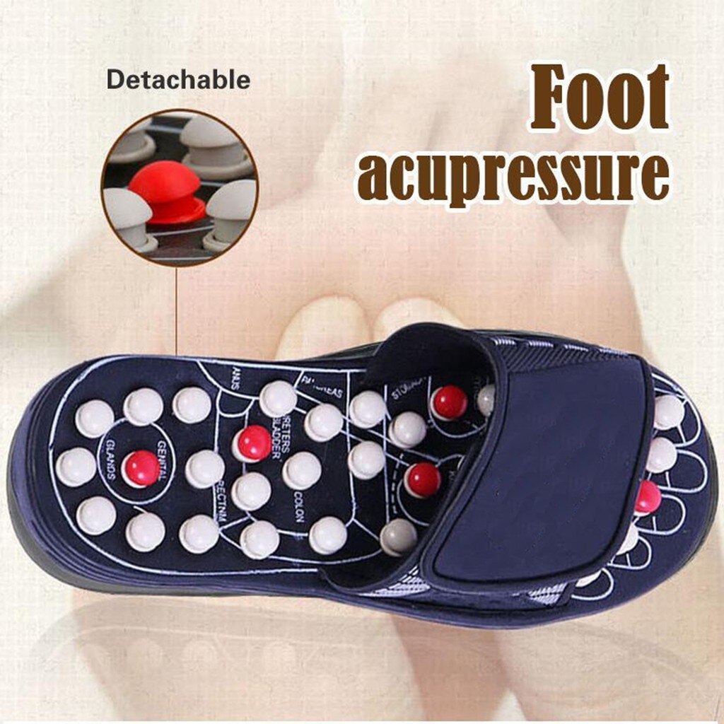 foot acupressure slippers Women Men Foot Massage Therapy Activation Care Adjustable Sandal Slippers Shoes sloffen heren#y2
