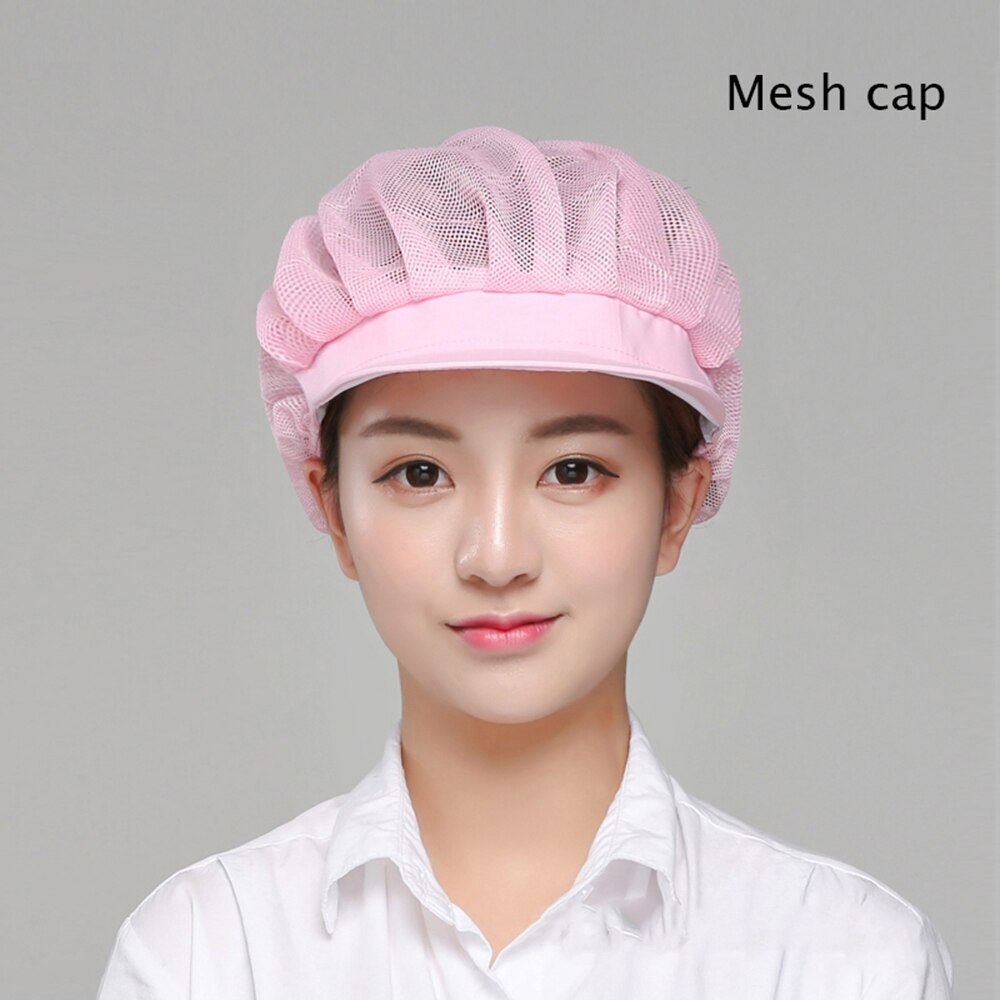 Food caps Adjustable net caps breathable sanitary dust cap men and women workshop canteen hat chef hat breathable mesh: Photo7