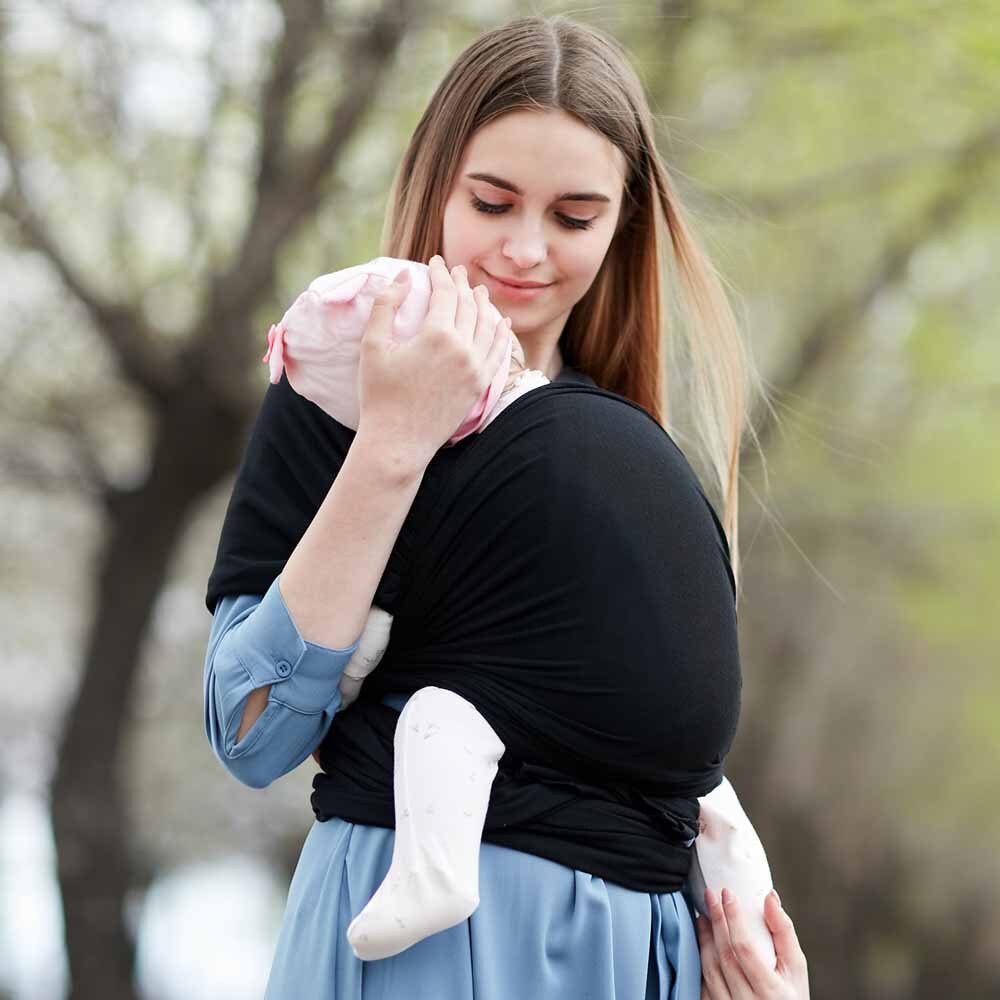 Baby Wrap Carrier,Hands Free Baby Carrier Sling,Lightweight,Breathable,Softness,Perfect for Newborn Infants: 2