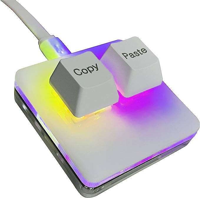 Kopie Plakken 2 Toetsen Toetsenbord SAYO OSU Toetsenbord Hotswap Mechanische Gaming Toetsenbord Schakelaar RGB Backlit Mini USB Toetsenbord Voor Macros: Olive