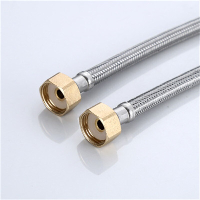 LEDFRE304 Roestvrij Staaldraad Gevlochten Slang Wastafel Kraan Wastafel Kraan Koud En Warm Inlaat Slang