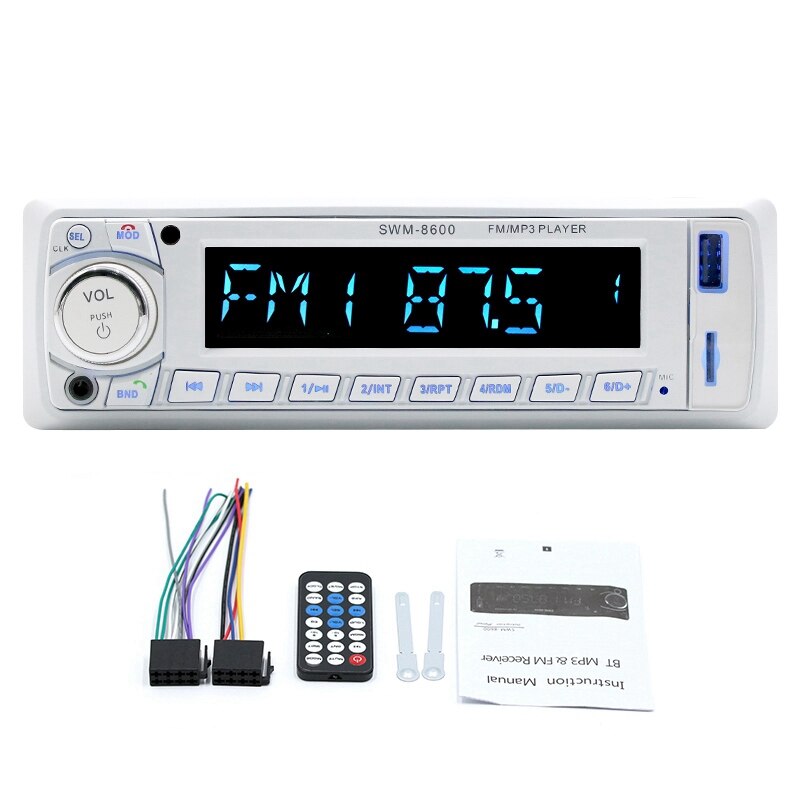 1DIN In-Dash Car Radios Stereo Remote Control Digital Bluetooth o Music Stereo 12V Car Radio Mp3 Player USB