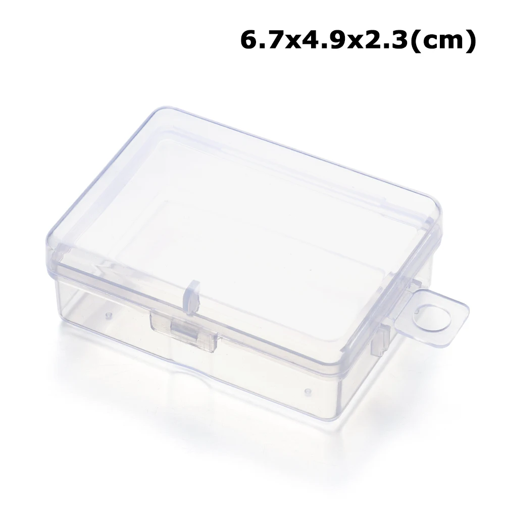 Plastic Transparante Opbergdoos Babyvoeding Holding Case Sieraden Kralen Container Box Vissen Tools Thuis Dagelijks Accessoires: Marineblauw