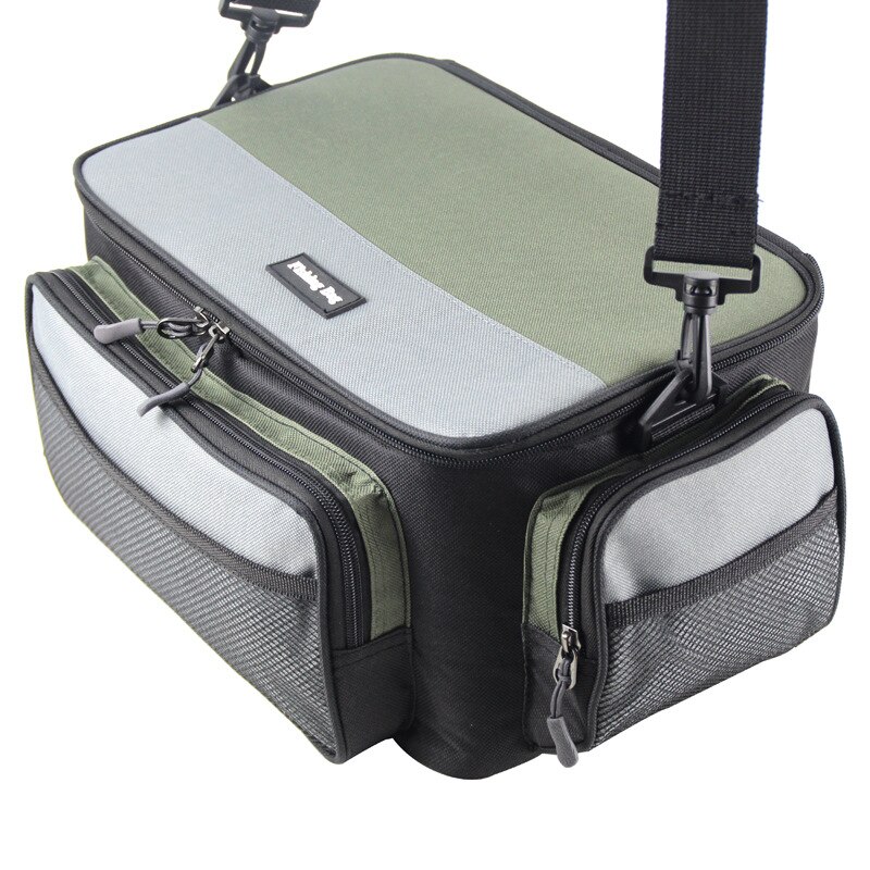 Fisketaske oxford multifunktionel fiskehjul lokkeudstyr opbevaringstaske udendørs karpe fiskegrej skulder crossbody tasker: Default Title