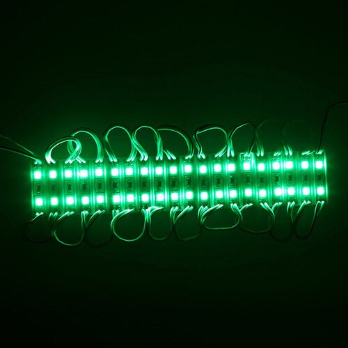 20PCS Small Size LED Module Light SMD 2 LED Waterproof Advertising Sign Backlight Storefront Modules Strip Lamps: green